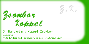 zsombor koppel business card